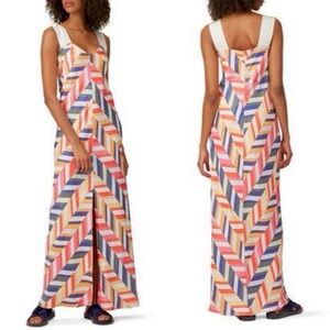 Zero + Maria Cornejo Bias Alexia Chevron
Jacquard Maxi Dress Multicolor 8